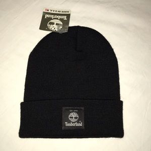 Timberland Black Beanie NWT