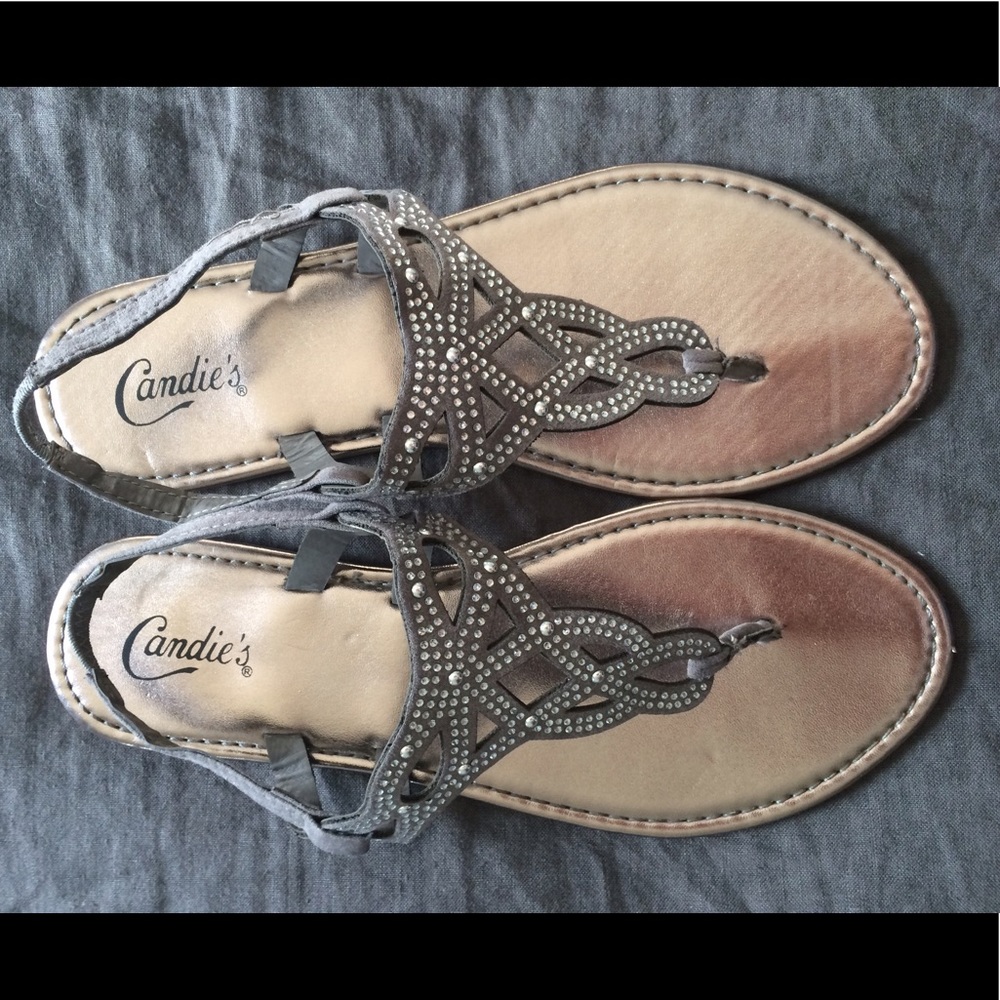 Grey sandals
