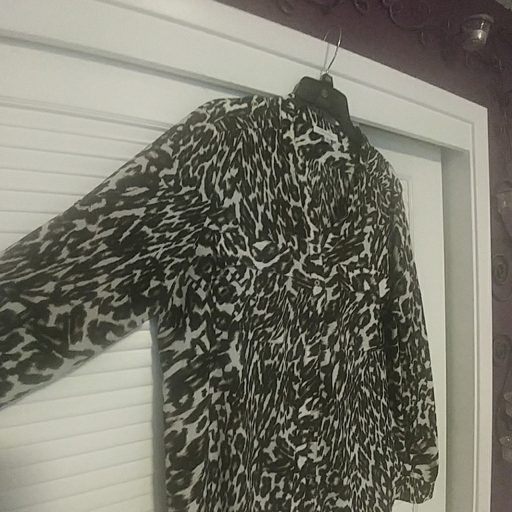 Leopard dress shirt