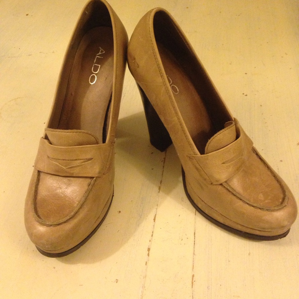 Aldo loafer heels