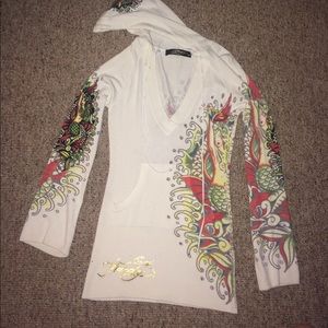 Ed Hardy Mermaid Sweater NWT