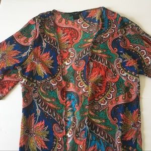 See You Monday Paisley Print Hippy Boho Fringe S