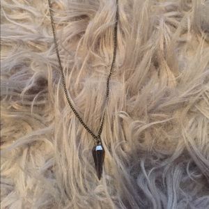 Adjustable gun metal sphere pendant