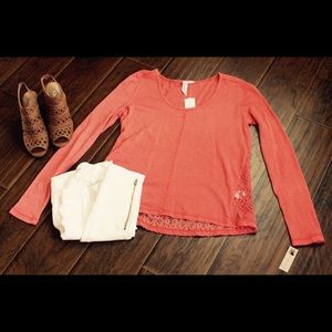 Others Follow Coral Women's Long Sleeve Tee