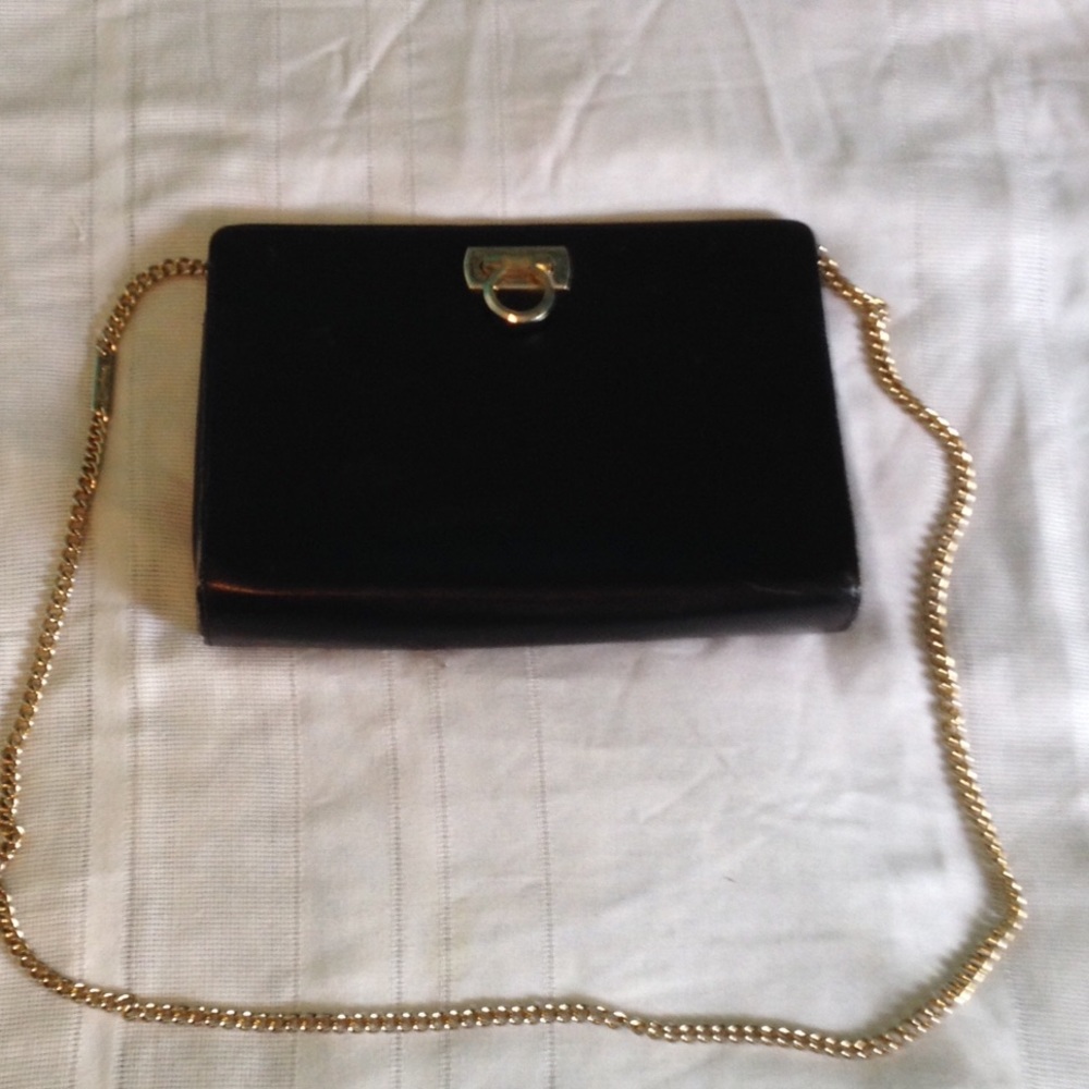 Salvatore Ferragamo Black Leather purse