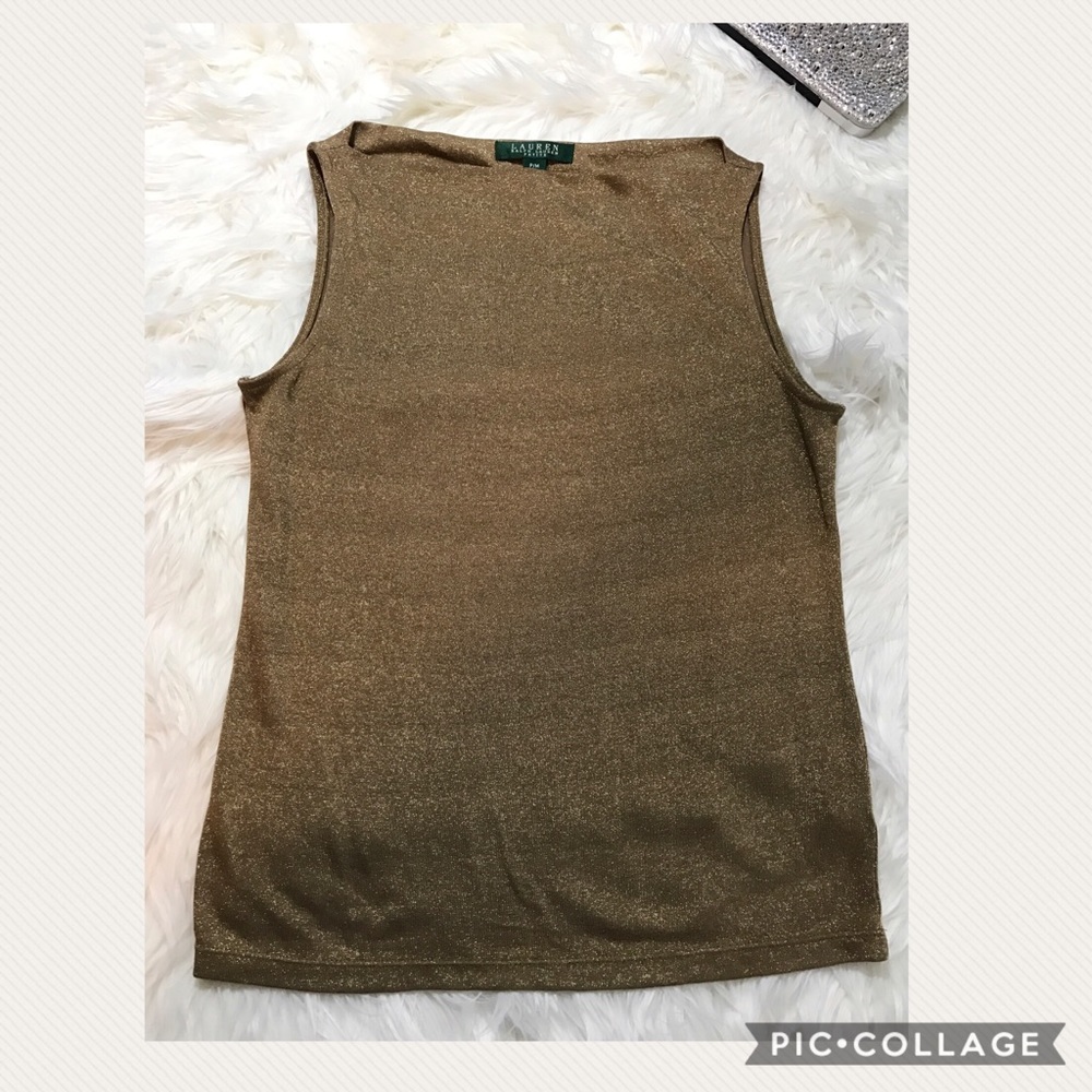 Ralph Lauren metallic sleeveless top