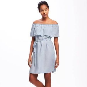 Old Navy Tencel Ruffle Dress Size M