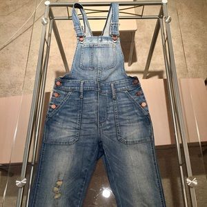 Madewell Skinny Overalls in Adrian Wash, XS
