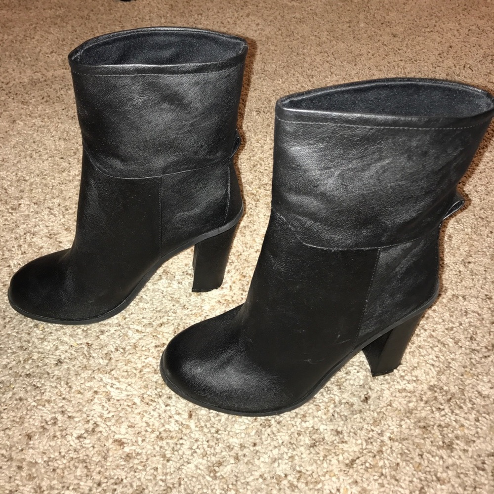 Black boots. Never worn