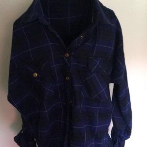 Blue and Black flannel