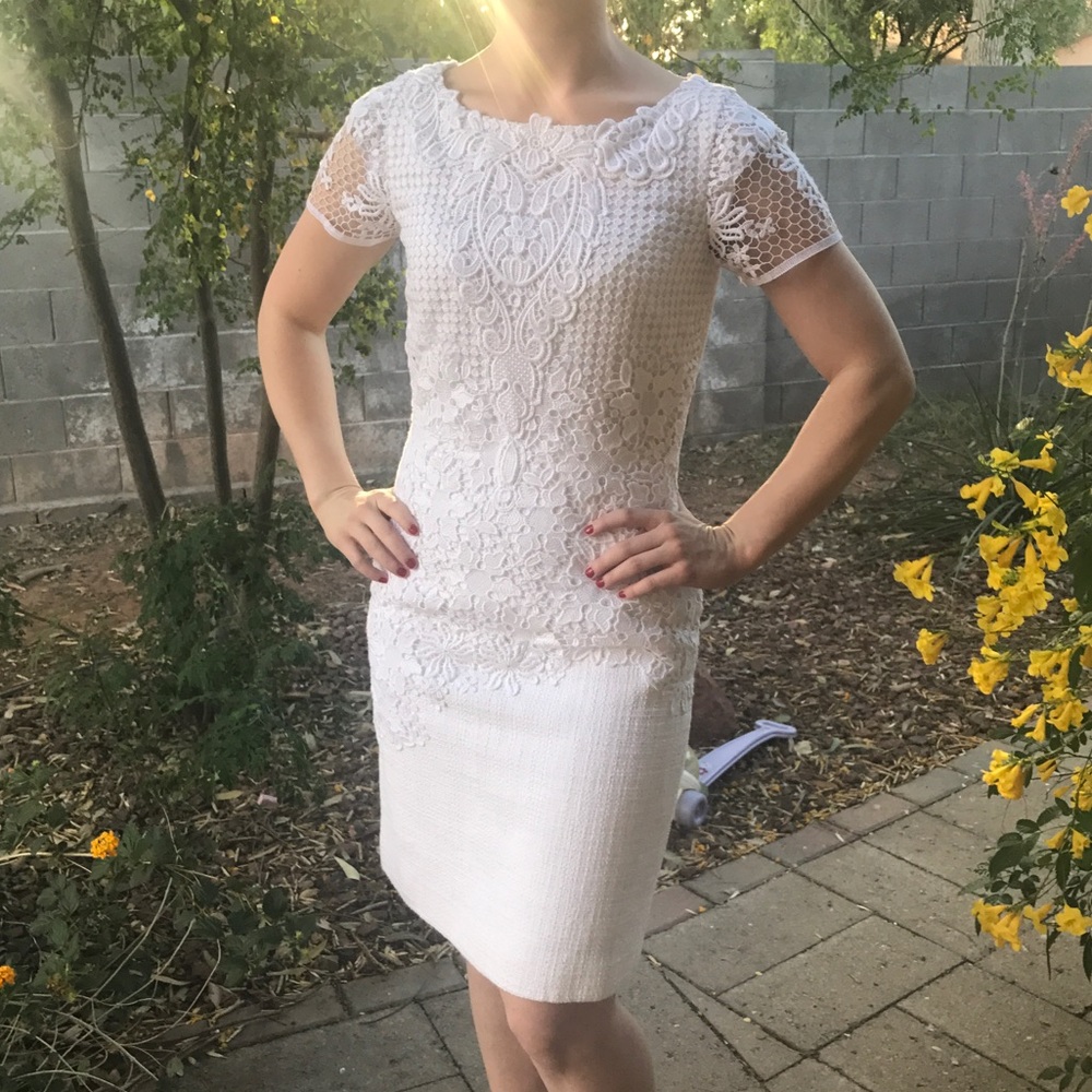 White lace dress