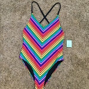 Venom Swimsuit in Electric Rainbow by Motel S