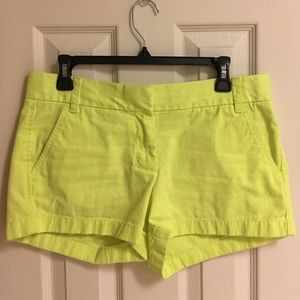 Neon J Crew Chino Shorts