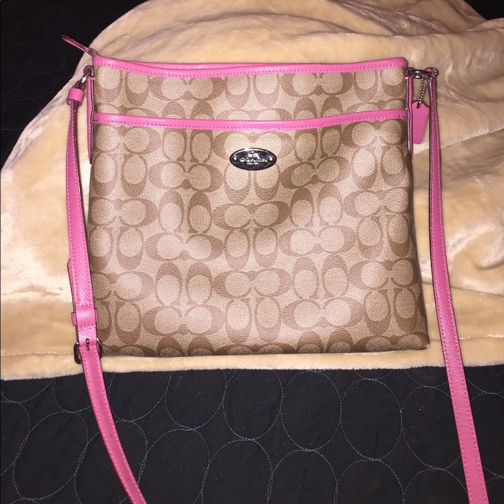 Large Coach cross body bag