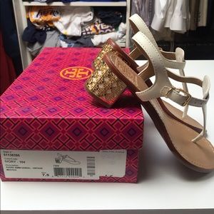 Tory Burch Brand new Audra Sandals in Ivory