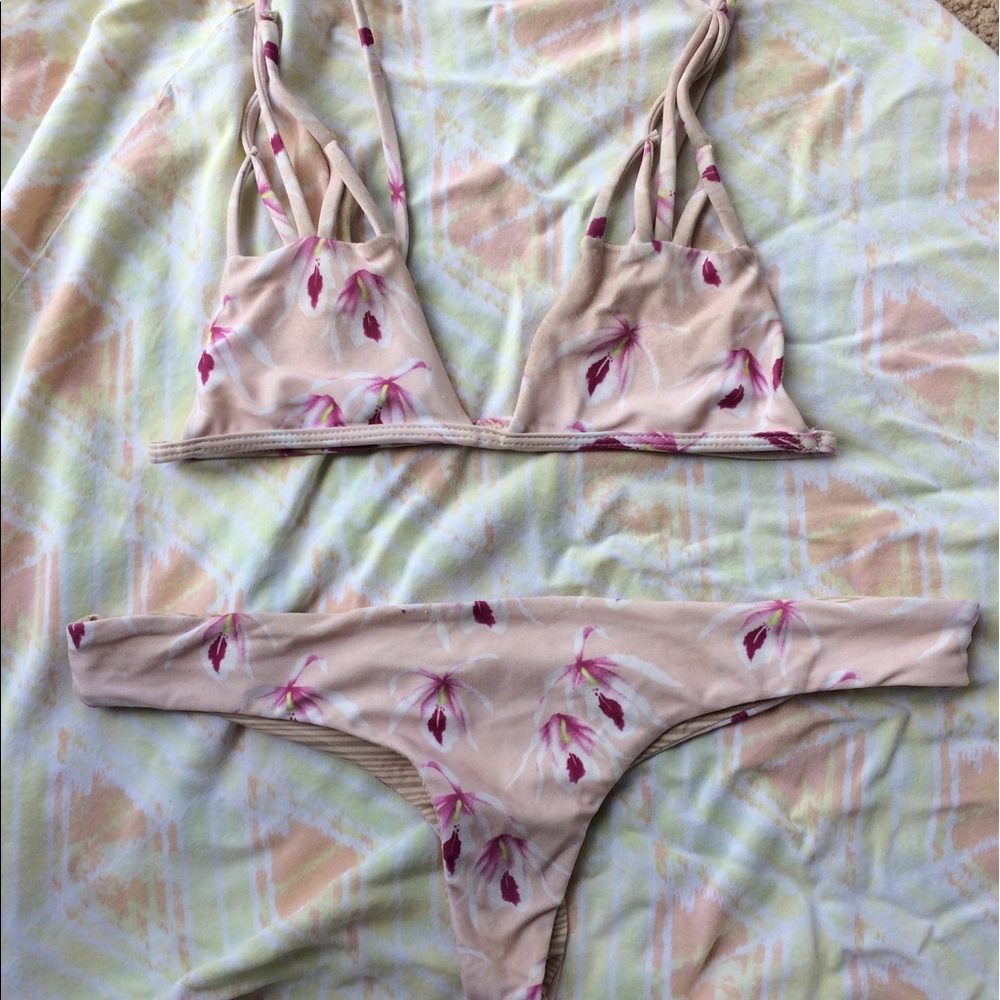 Acacia pink orchid set