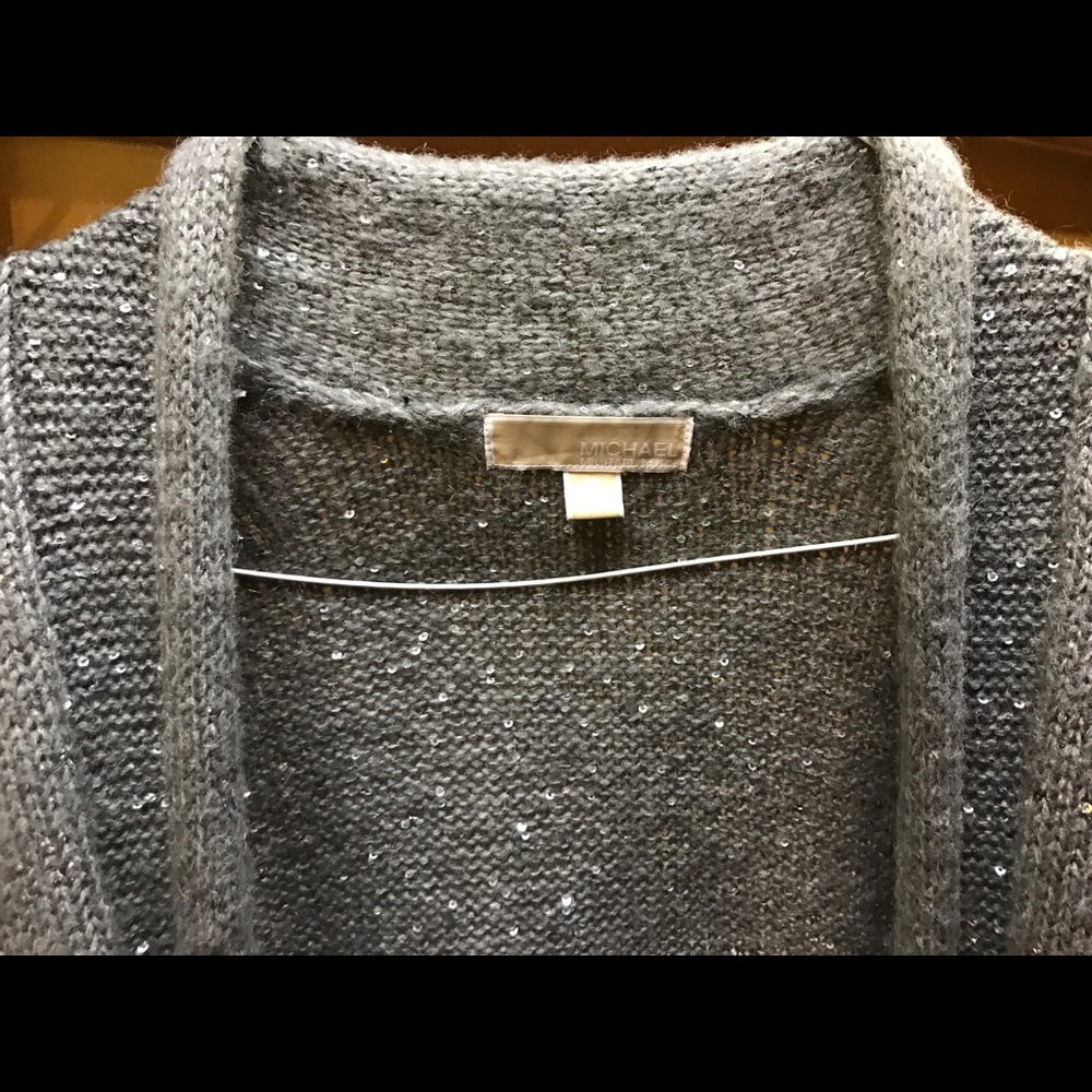 Michael Kors gray sequin cardigan *PRICE REDUCED*