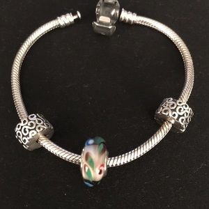 Authentic Retired Pandora Murano Glass Bead