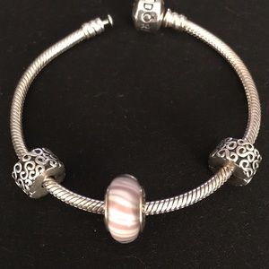 Authentic Retired Pandora Murano Glass Bead
