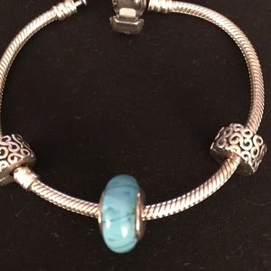 Authentic Retired Pandora Murano Glass Bead