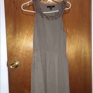Casual nude flowy dress
