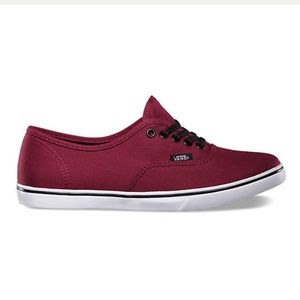 Maroon Authentic Lo Pro Vans