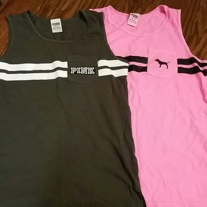 Victoria's Secret Pink campus tanks