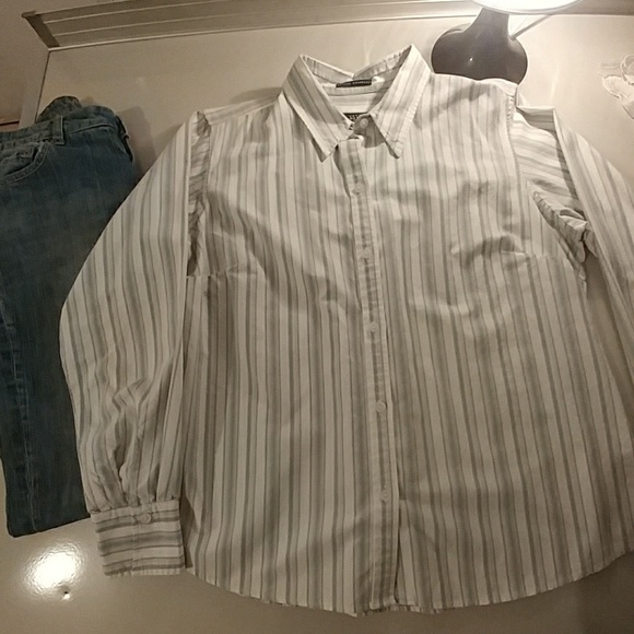 Liz Claiborne Tops Liz Claiborne Crazy Horse Button Down Shirt 2 Poshmark