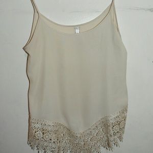 POLYESTER LACE TANK TOP