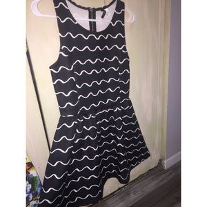 Classy striped dress.