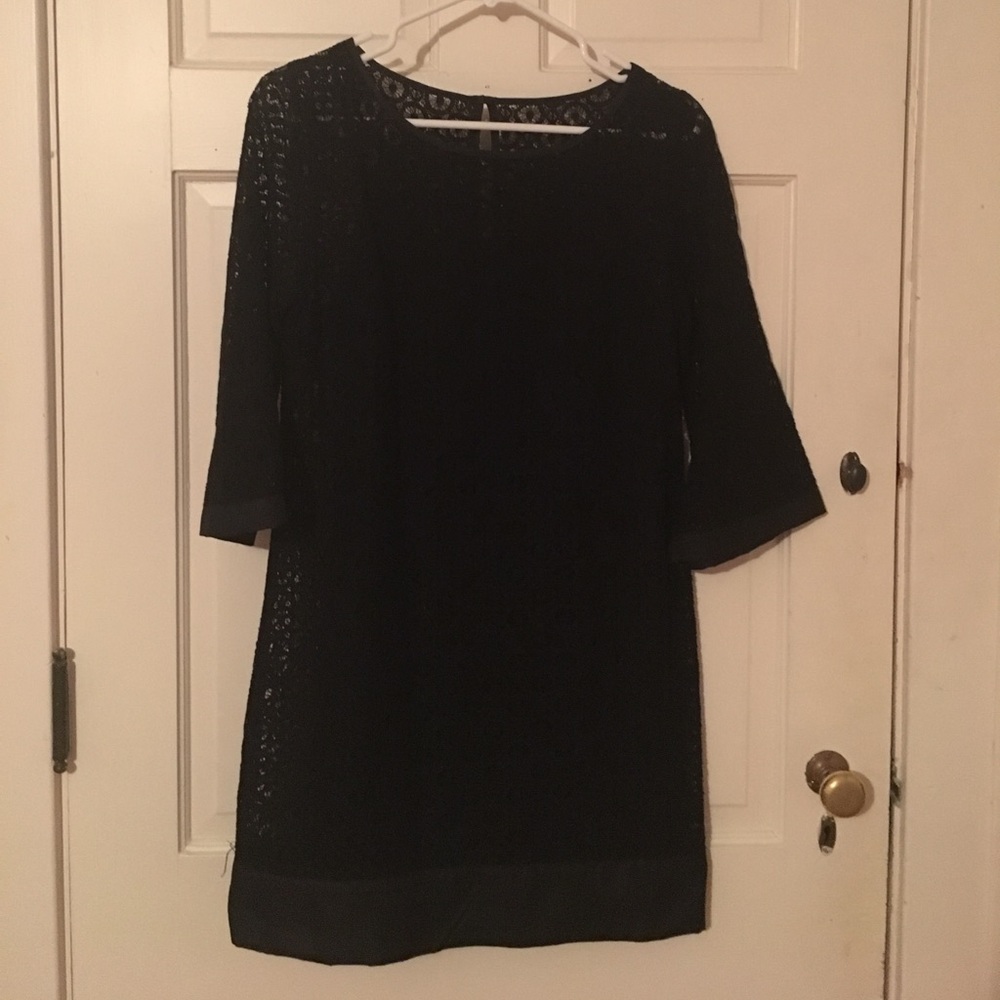 LAUNDRY by Shelli Segal Black Lace dress