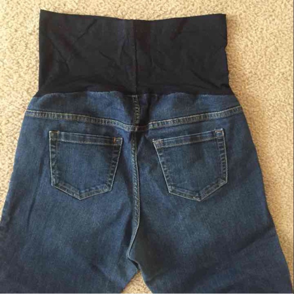 Liz Lange SZ 8 Maternity Full Panel Jeans Pants - Picture 4 of 4