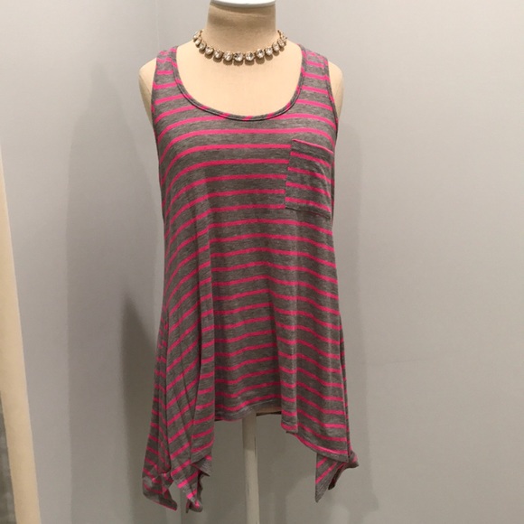 💯✅ AUTHENTIC OLIVE & OAK STRIPED TANK W/ POCKET - Picture 3 of 6