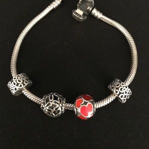 Pandora Sterling Silver Charms