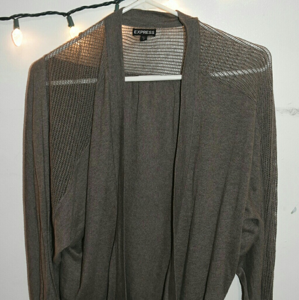 EXPRESS BROWN CARDIGAN