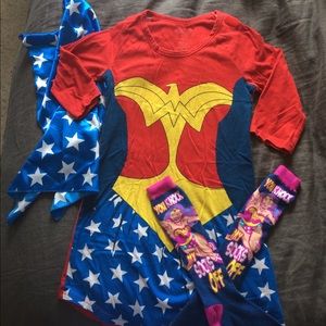 Wonder Woman night shirt and socks!
