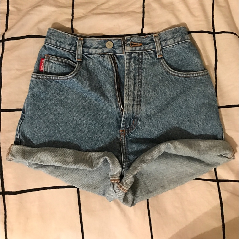 Vintage Bongo high waisted shorts