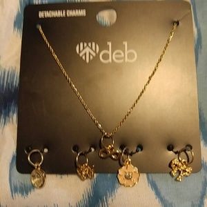 Necklace with detachable charms