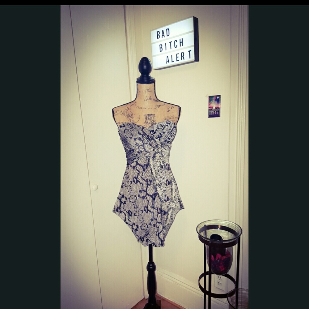 Short "Speechless" Strapless Party Dress