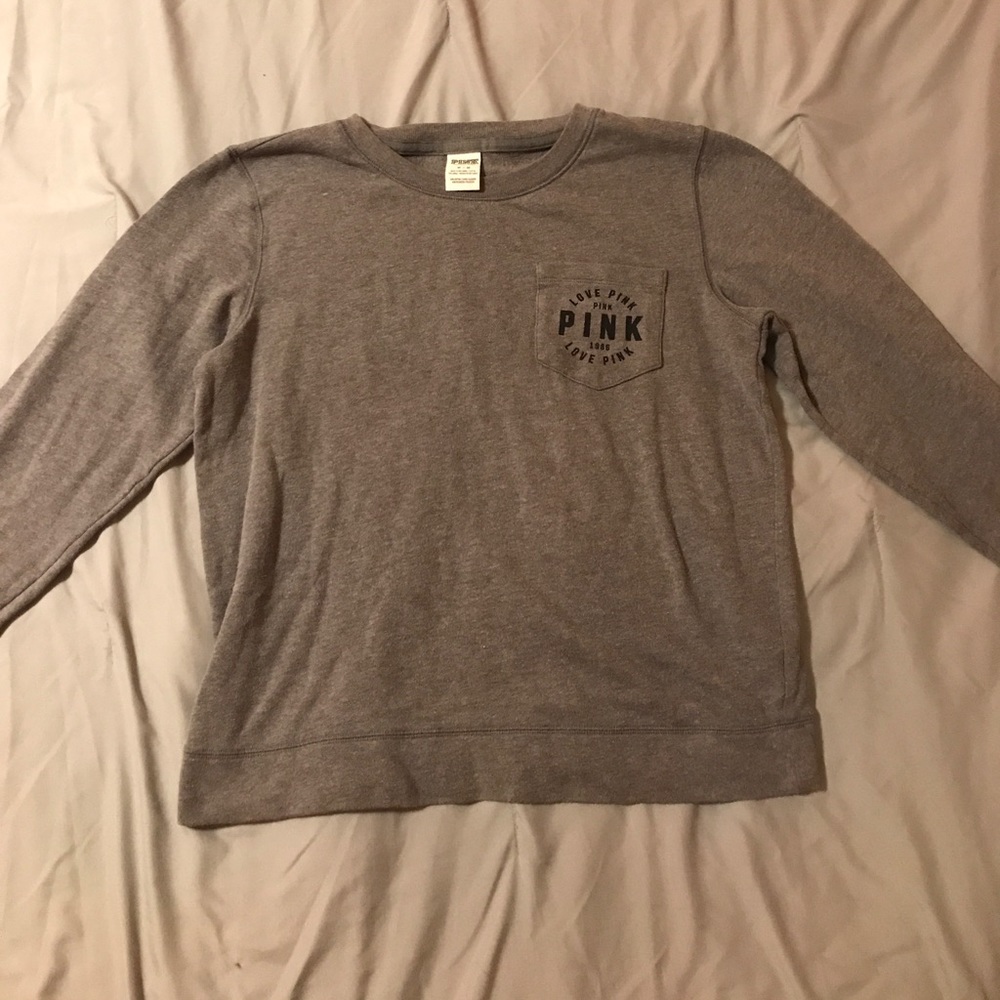 Victoria Secret Pink Gray Sweatshirt