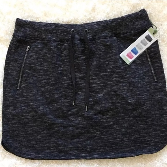 NEW Green Tea Athletic Heather Grey Skort - Picture 1 of 4