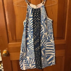 Lilly Pulitzer blue & white sailboat dress