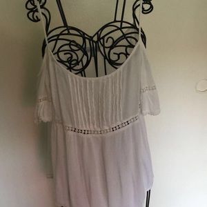 White Off-The-Shoulder Top