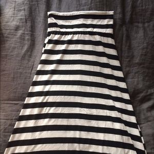 Long striped maxi skirt