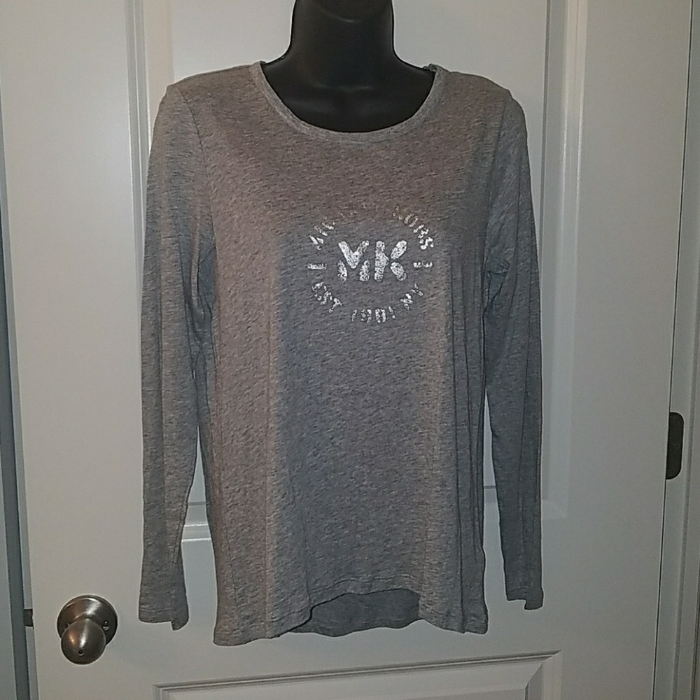 Michael Kors grey long sleeve crew neck