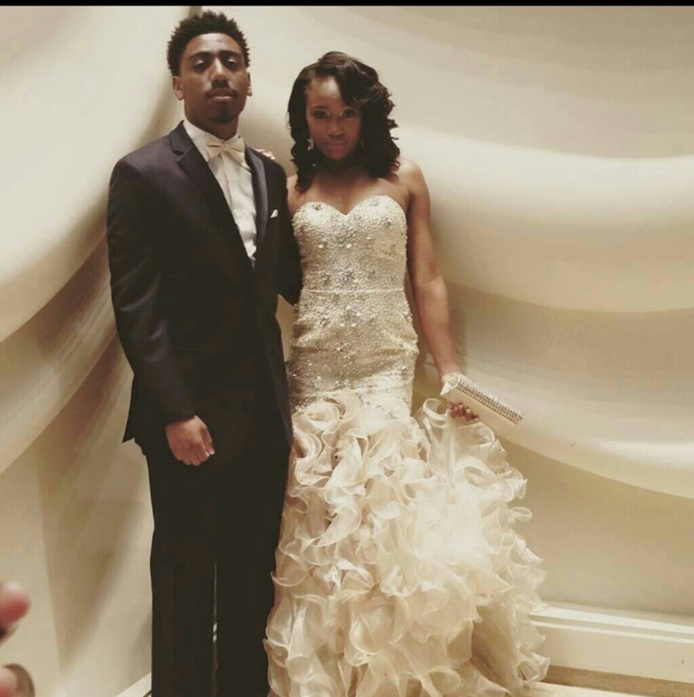 Champagne mermaid Prom dress