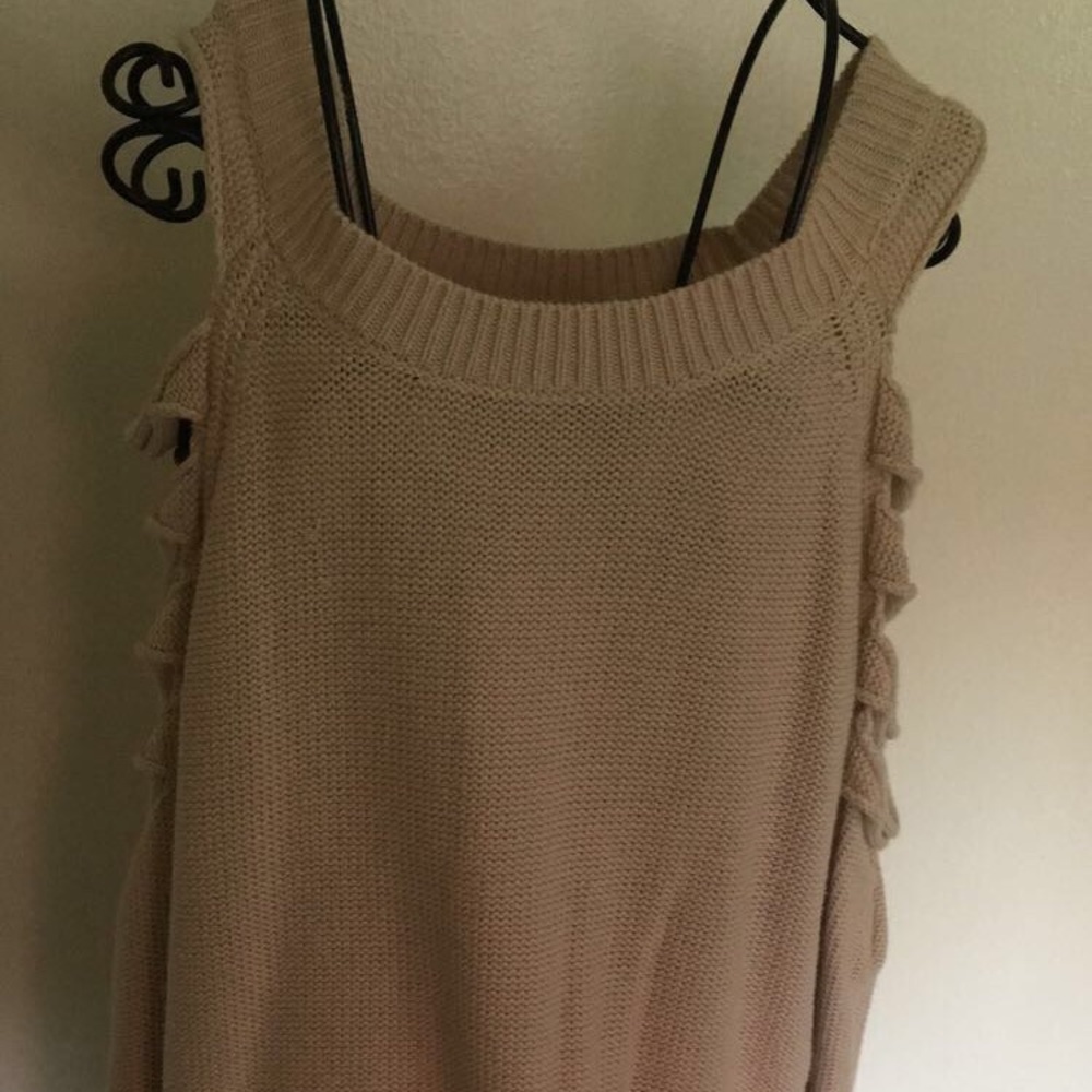 Off-The-Shoulder Knit Sweater