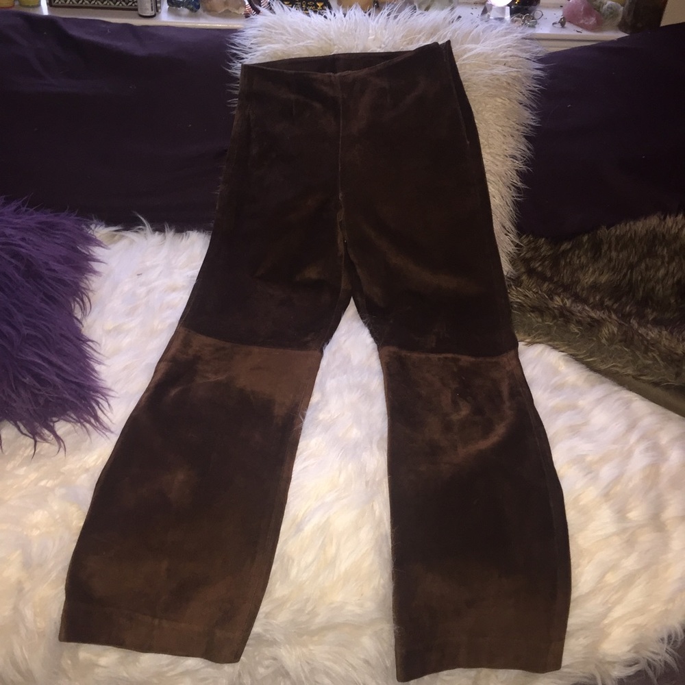 Suede Pants