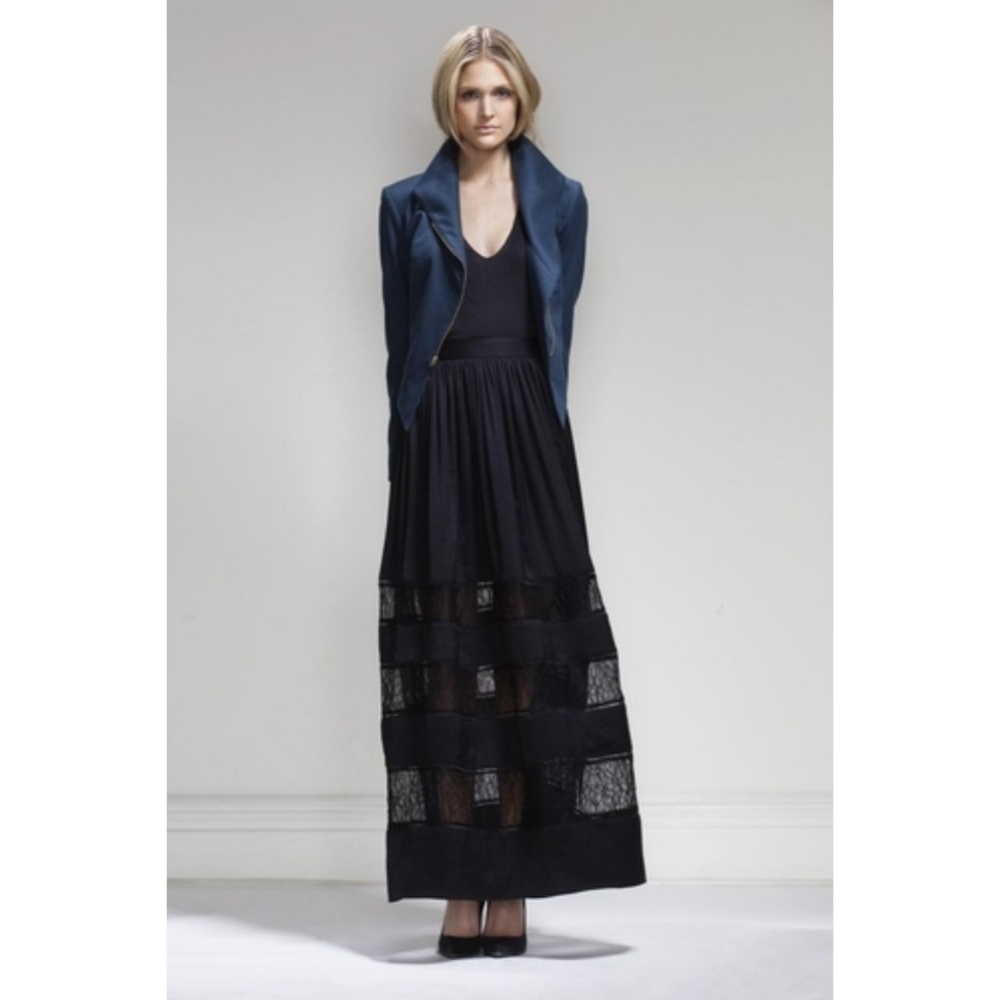 Urban Outfitters Kymerah black maxi skirt