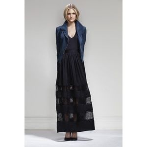 Urban Outfitters Kymerah black maxi skirt